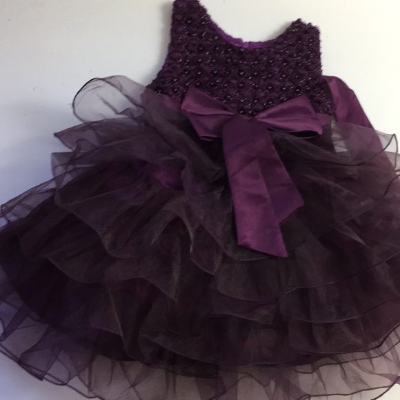 Beautiful Toddler Girl Beaded Layered Dress (E209) - Picture 4 of 7